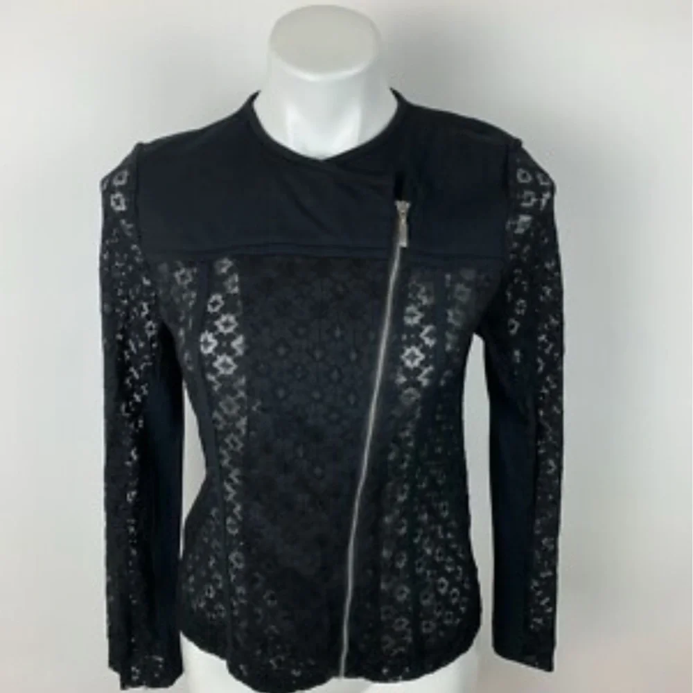 Chico’s Elegant Black Women's moto Jacket - Picture 1 of 3